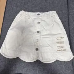 Algy ホワイト デニムスカート XS