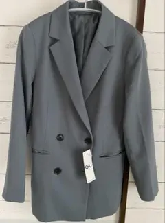 GU テーラードジャケット ブルー S