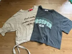 Tシャツ 2点セット　女の子　ピンクラテ　レピピ　150くらい