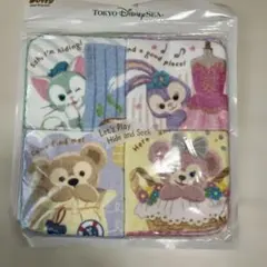 東京ディズニーシー ダッフィー シェリーメイ 他 ミニタオルセット 4枚