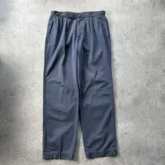 極太 90s ラルフローレン 2タック チノパン ハモンド 墨黒 ダブル裾 32