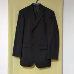 ストライプ 黒　ビジネススーツのサムネイル