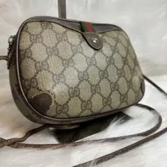 オールドグッチ GG シェリーライン ゴールド金具 ショルダー　バック