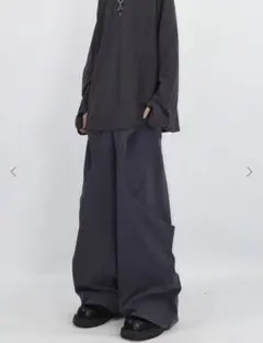 uglyhot 変形ワイドスラックス　グレー