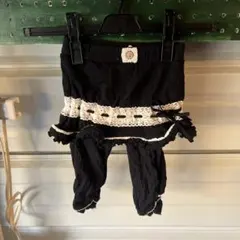 №5 ブラック フリル付きパンツ 90