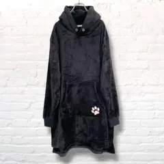 CHIP CLIP あったかボアワンピース　肉球　猫耳　フード付き　3L サイズ