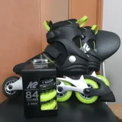 K2 F.I.T84 PRO 25cm　Black/Yellow　ウィールセット