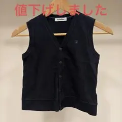 familiar ネイビー Vネック ベスト 120