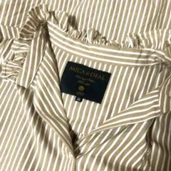 MICA & DEAL ストライプフリル長袖シャツ 36のサムネイル