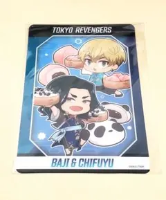 東京リベンジャーズ チャイナ ミニキャラ クリアカード 松野千冬&場地圭介