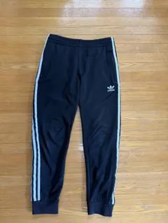 adidas 3本ライン ブラックパンツ Sサイズ