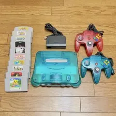 【動作未確認】ニンテンドー64 本体　コントローラー2個　カセット10点