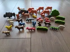 海外製 木製動物セット ヴィンテージ 知育玩具 木のおもちゃ
