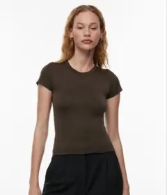 ARITZIA ブラウン 半袖Tシャツ