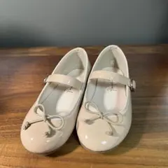 【15cm】Pompkins ベージュ バレエシューズ