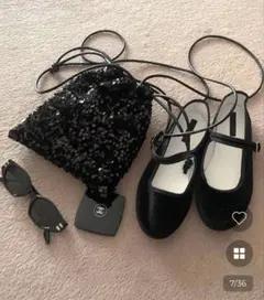 nugu スパンコールミニバッグ