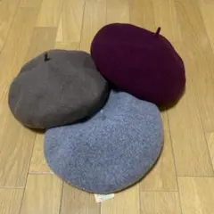 帽子 3点セット ベレー帽のサムネイル