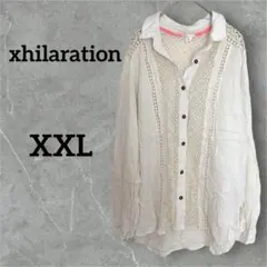 1点もの❣️xhiliration レースディテール 長袖シャツ XXL
