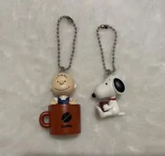 PEANUTS コーヒースタンド　フィギュアマスコット　スヌーピー　チャーリー