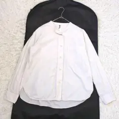 エムエイチエル　2024SS バンドカラー　シャツ 長袖　グレー　Ⅲ