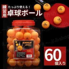【大特価！】卓球ボール 練習用 60個セット 卓球ボールケース トレーニング