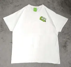 HUF　Tシャツ　スケートボード　ホワイト　白　ハフ　スケート　ワンポイント
