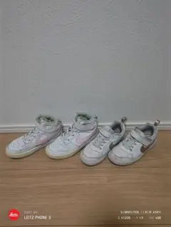 adidasスニーカー２足セット17㌢