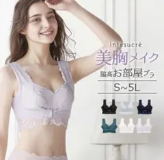 アンテシュクレ脇高お部屋ブラ M〜L(ut)サイズ ノンワイヤー ナイトブラ2枚のサムネイル