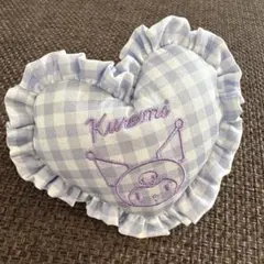 サンリオ クロミ ハートマスコットシュシュ ヘアゴム チェック柄