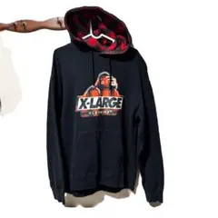XLARGE パーカー ブラック ゴリラロゴ - メルカリ