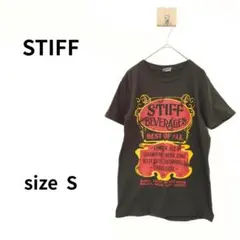 STIFF 半袖プリントTシャツ カーキグリーン S S-598のサムネイル