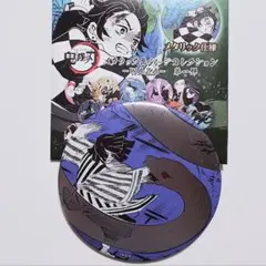 鬼滅の刃 メタリック缶バッジ WAZA 伊黒小芭内 ジャンプショップ