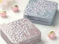 KALDI桜模様空き缶2色セット完売品カルディさくらミニ缶限定品飾り小物入れ