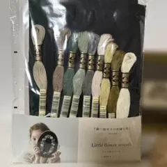 The linen bird 樋口愉美子 小さな花のリース　刺繍材料セット