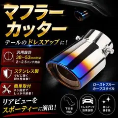 マフラーカッター 下向き オーバル 軽自動車 音 車検 角度調整 落下防止 音量のサムネイル