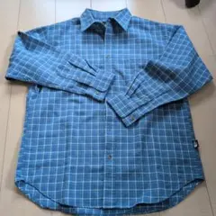 THE NORTH FACE 長袖シャツ MENS L ブルー系チェック