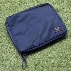 【美品】PORTER ネイビー ナイロン フラグメントケース iPad対応