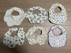 スタイ　6点セット　花柄　ドット柄　ベビー用品　ベビー服