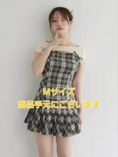 アンドマリー　チェックミニワンピ Bubbles - ANDMARY アンドマリー ベイビーチェックドレスの通販