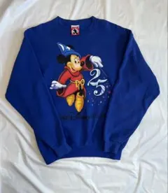 USA製　ディズニー　スウェット　ファンタジア　OLD Disney 青