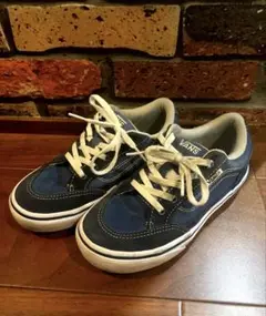 バンズ vans スカイブルー×ネイビー　20センチ