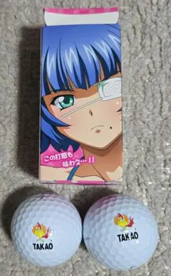 <非売品>TAKAO 一騎当千 アニメキャラクター ゴルフボールセット