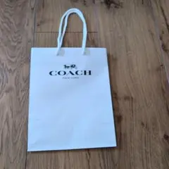 COACH ショップ袋 ホワイト 小型
