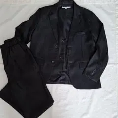 ブラックストライプスーツ 150cm