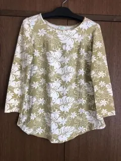 長袖ハワイ柄チュニック