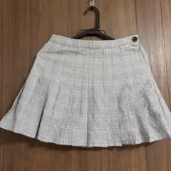 グレー系チェック柄プリーツスカートのサムネイル