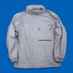 00s Y2K NIKE ナイキ アシメントリージップフリースジャケット グレー