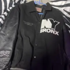 NY BRONX スタジャン ウールレザー - メルカリ