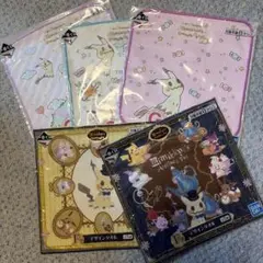 ポケモン 一番くじ ハンドタオル デザインタオル 5枚セット　バラ売り可能
