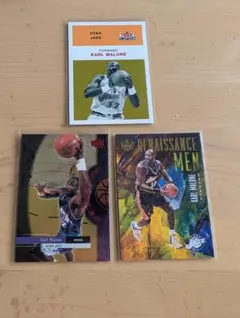 【588】NBAカード Karl Malone 3枚セット
